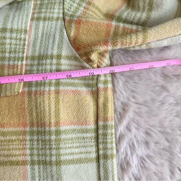 Princess Polly Mila Button Up Long Sleeve Shacket Shirt in Orange Multi Color - Picture 6 of 6